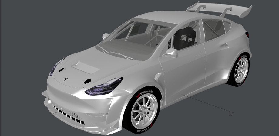 3D Model of NRX Tesla by Chris Warner Design