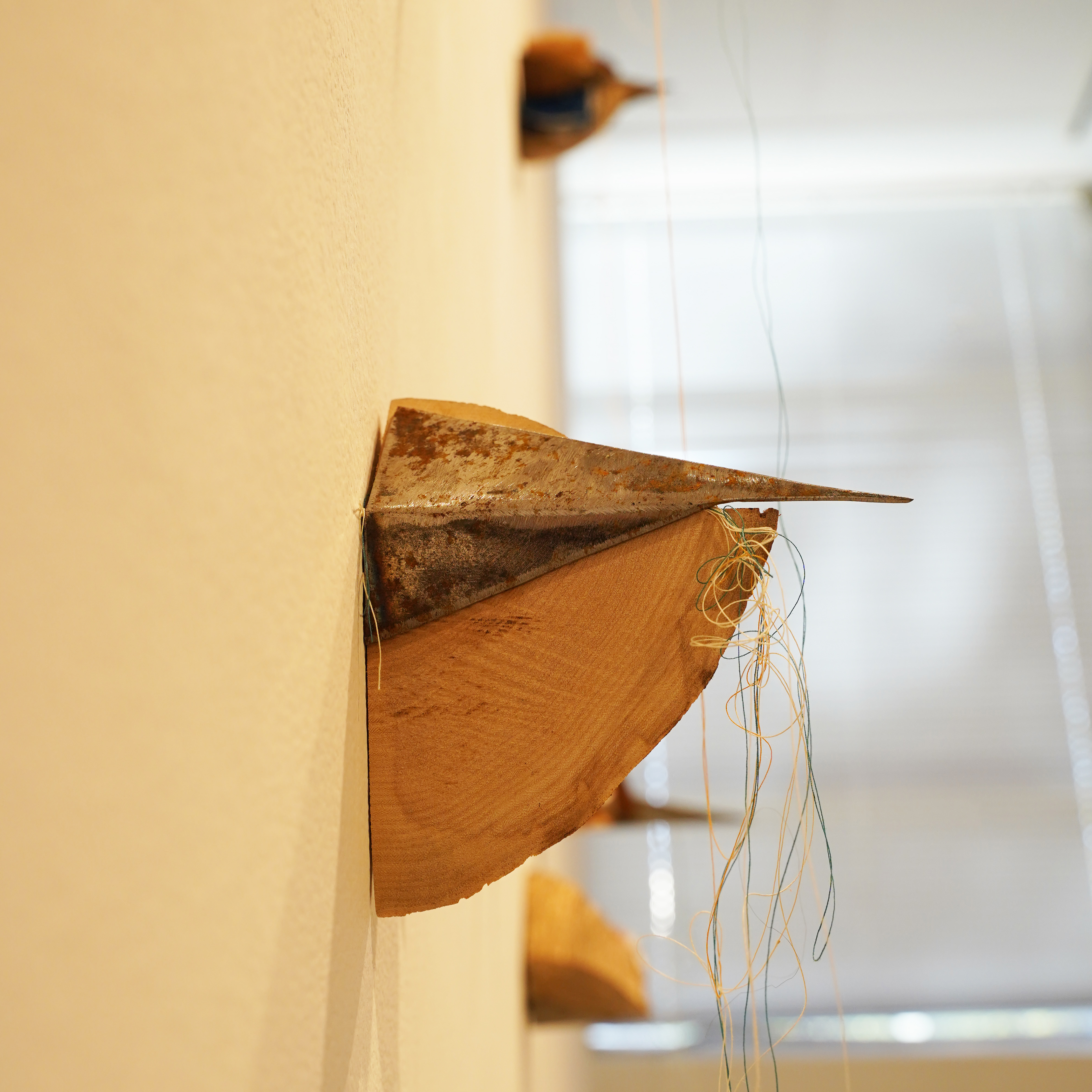 Little Complicated Moments Wood, steel, paper, thread 20