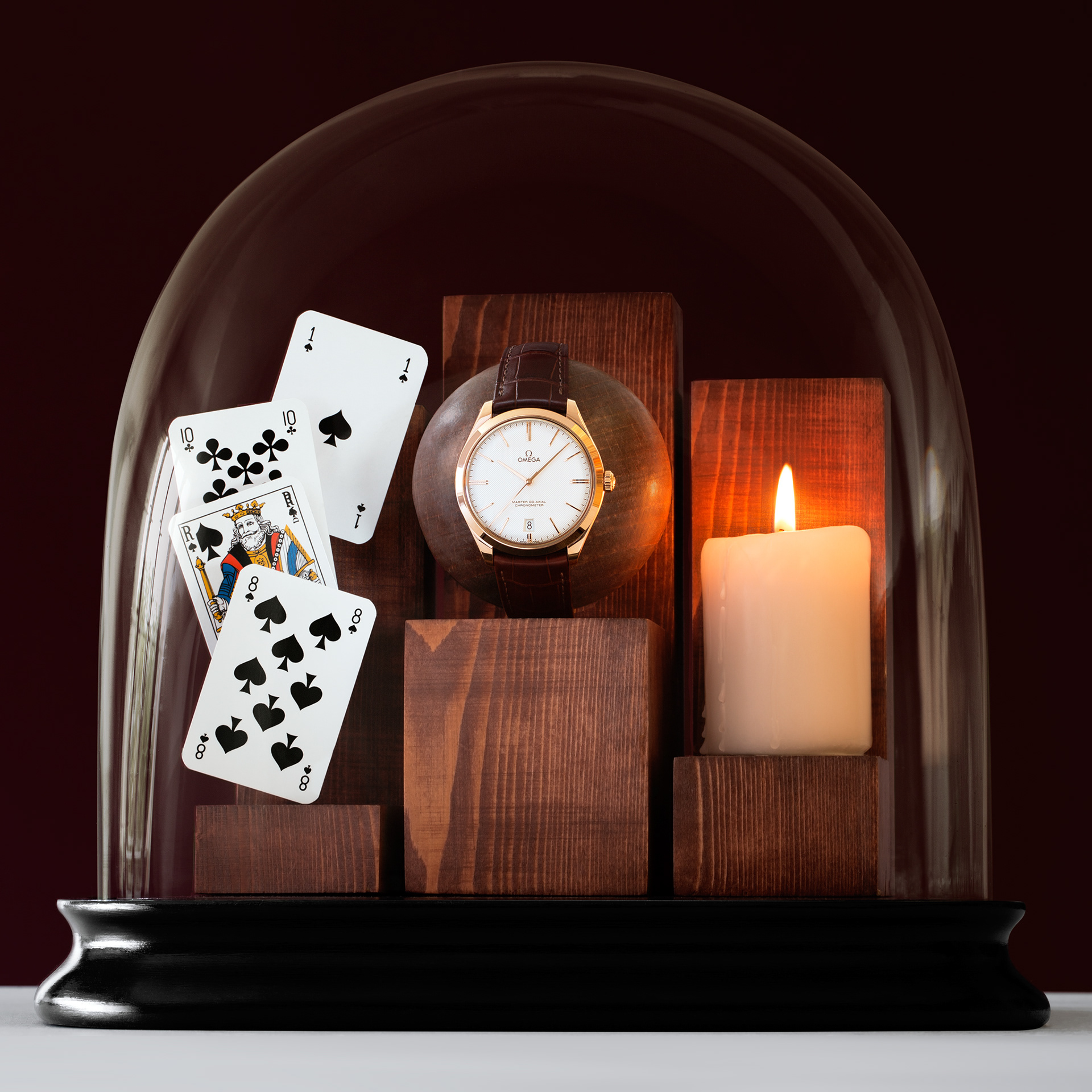 #ImagineOMEGA : Telling time by candlelight. OMEGA watch : De Ville Trésor