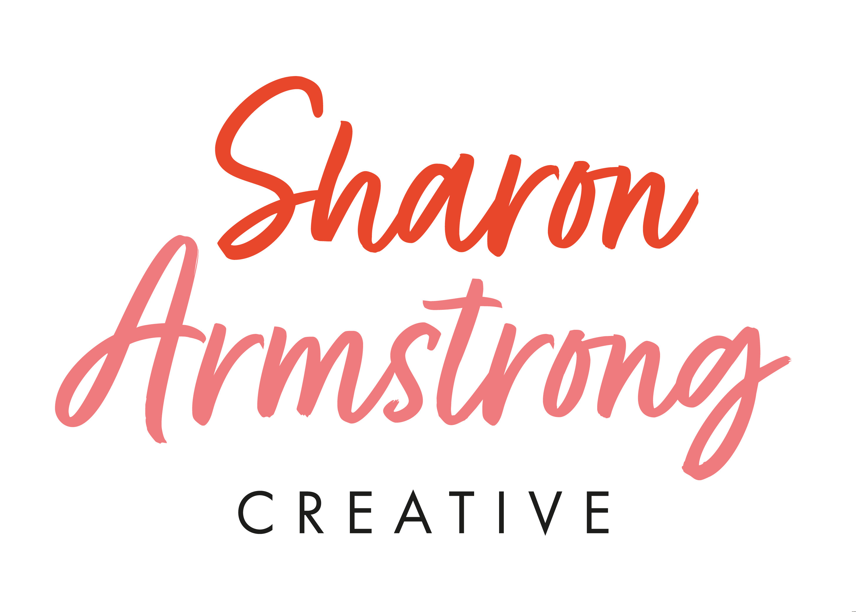Logo for Sharon Armstrong Creative a Freelance Graphic Designer and Illustrator