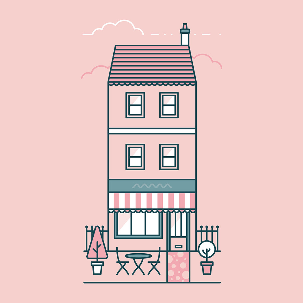 House illustration by Sharon Armstrong Creative