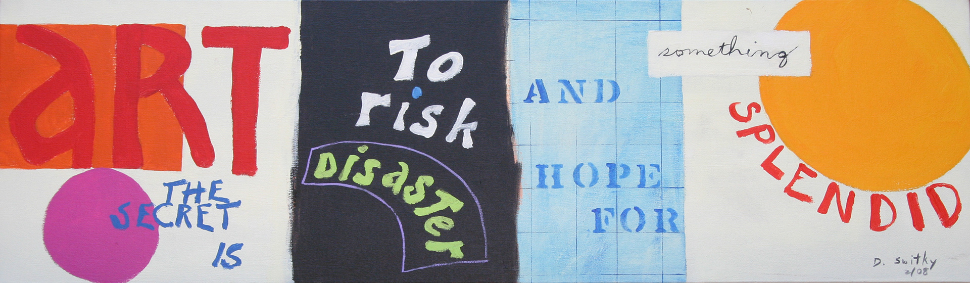 The Secret of Art No. 1 | Acrylic on canvas | 12x40" | NFS