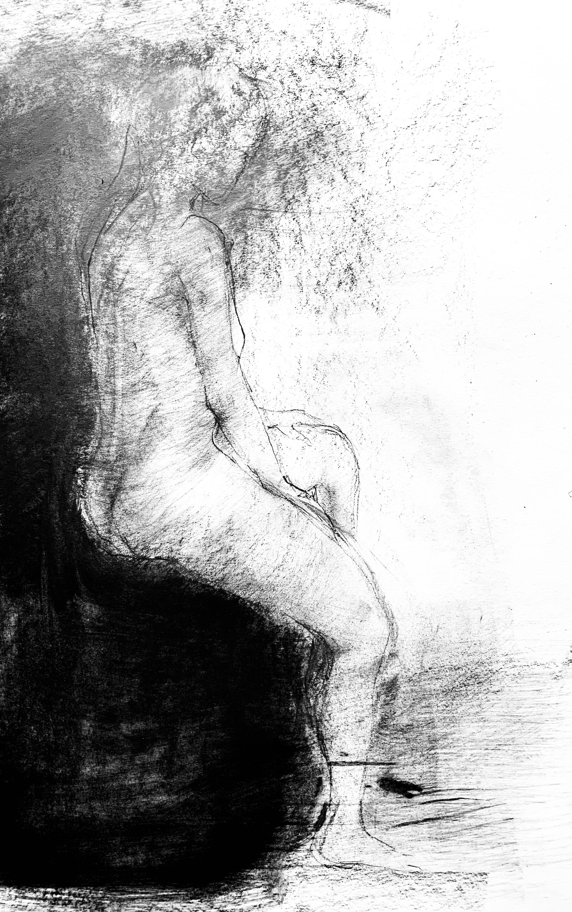 "Shadow & Light" - Grafittechnik auf Papier (70 x 90 cm)
