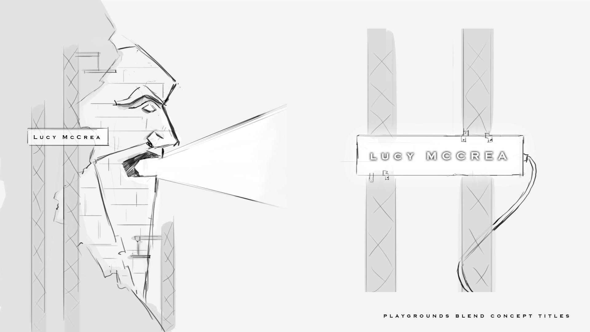 Name reveal sketch - Yentl van der Voort