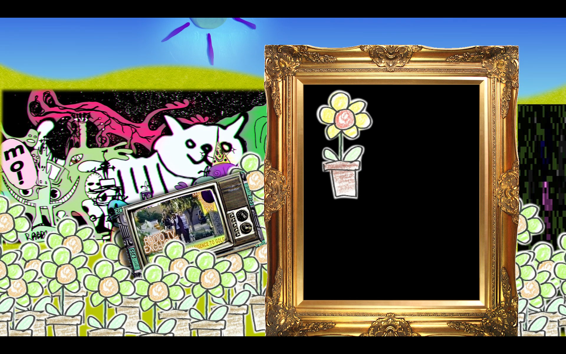 I was standing in the frame here in the video, but you can't see how well I'm framed from the angle