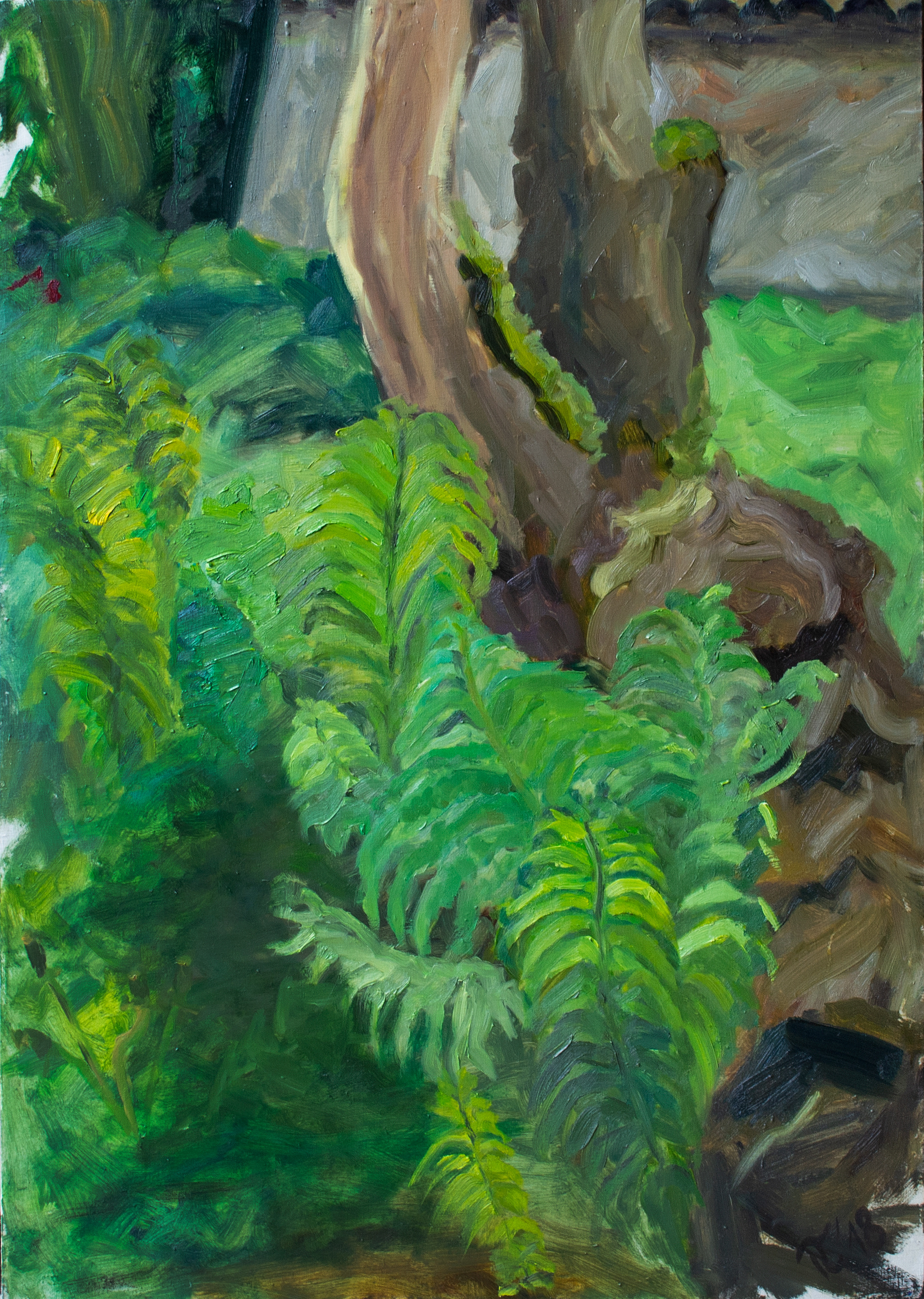 The Fernery, 100x70 cm, oil on canvas, 2018