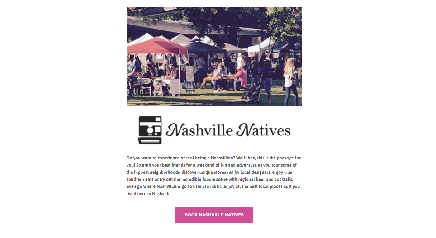 Website Content Arrangement Packages Page Part 4 for Bashville Events in Nashville, TN Copyright 2017-2018 Cityscape Creative