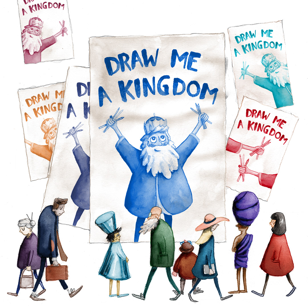 Internal illustration from Children's Book Draw Me a Kingdom by David Fleck