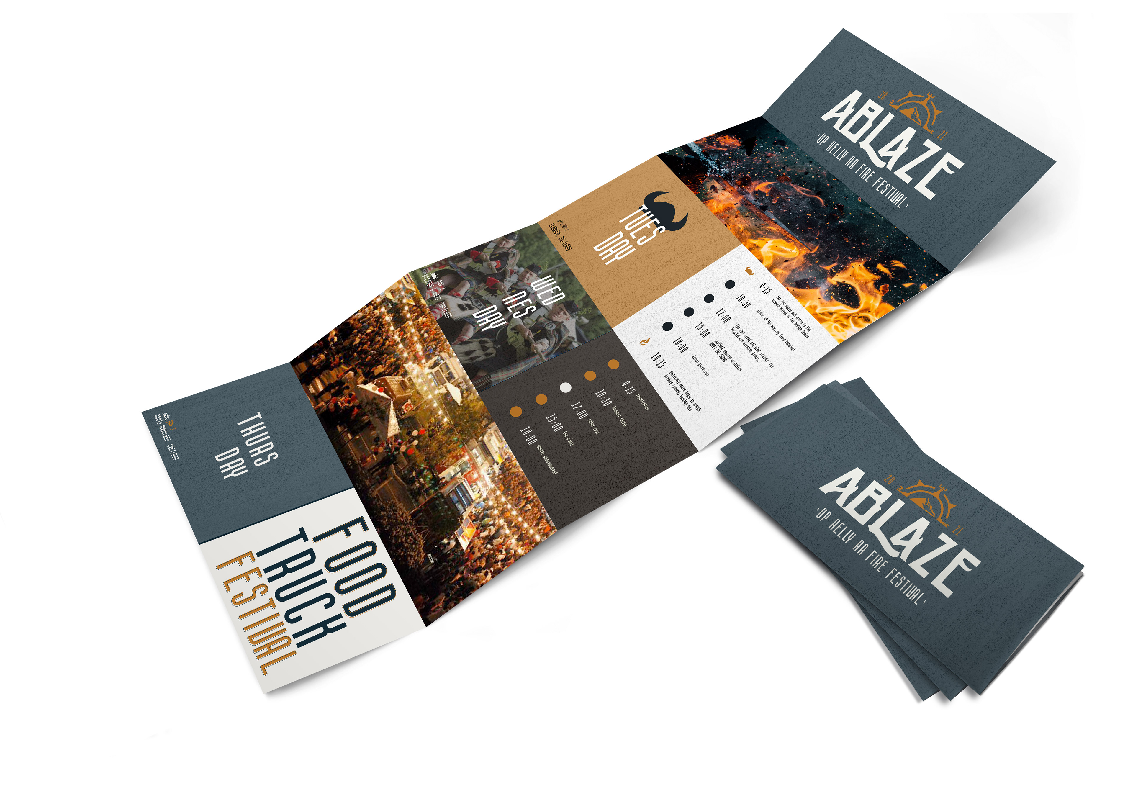 Quad Fold Brochure Mockup Free