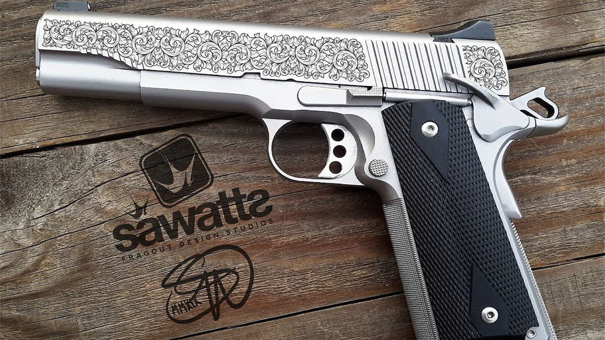 Fragout Design Studios SA Laser Engraving Firearm Vector