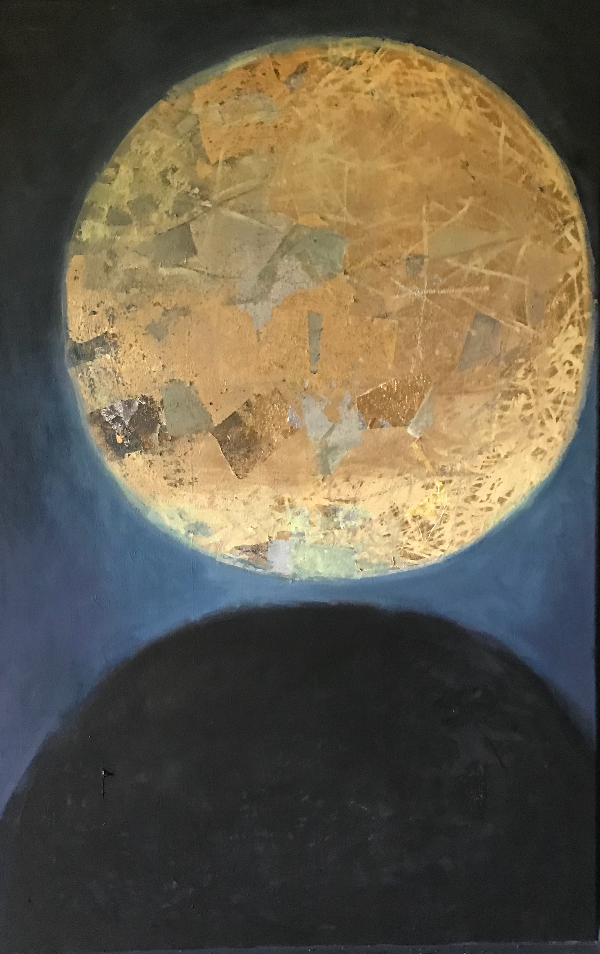 SUSPENDED IN SILENCE. oil on canvas. 57 x 68cm