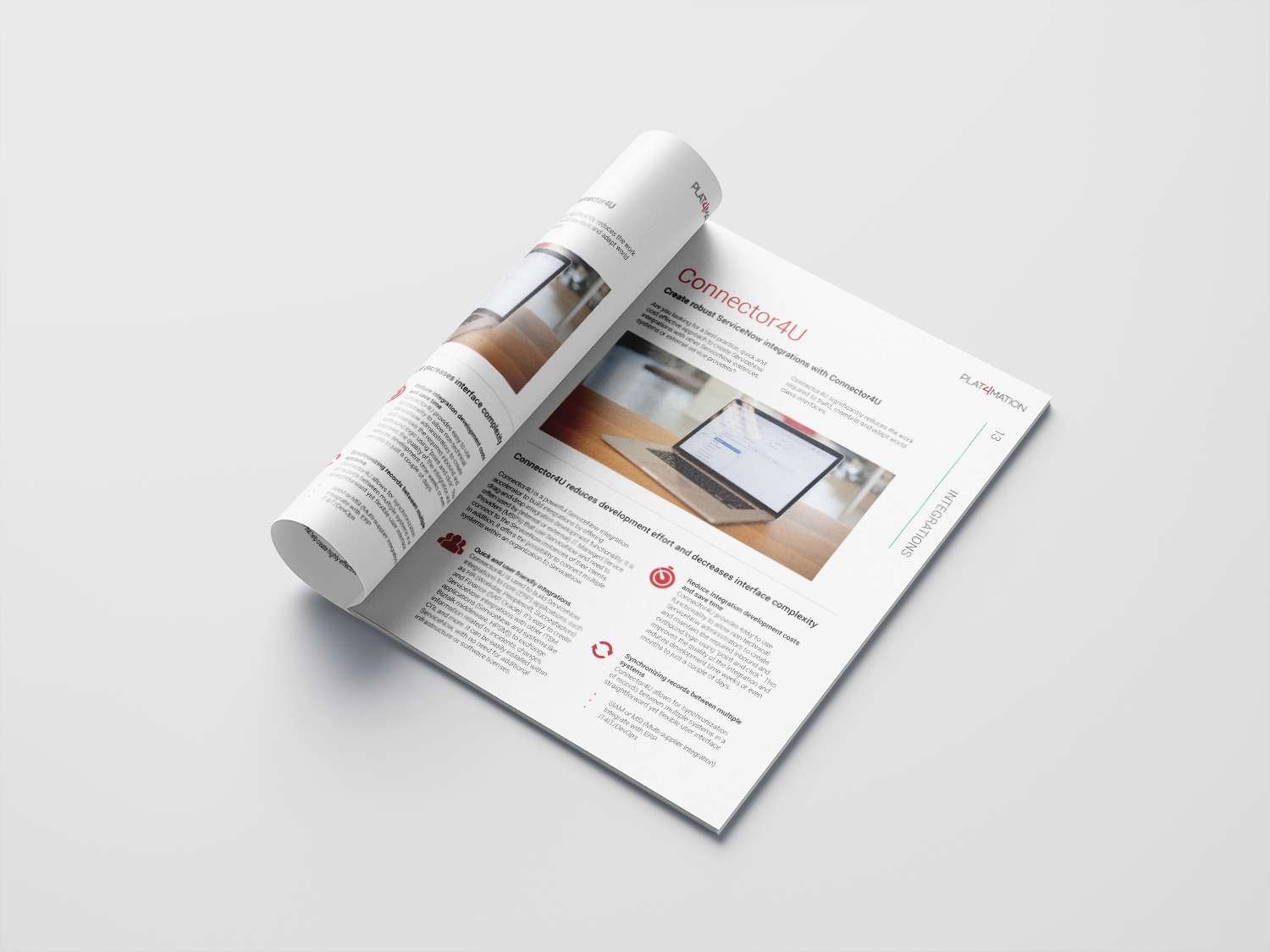 Plat4mation brochure design