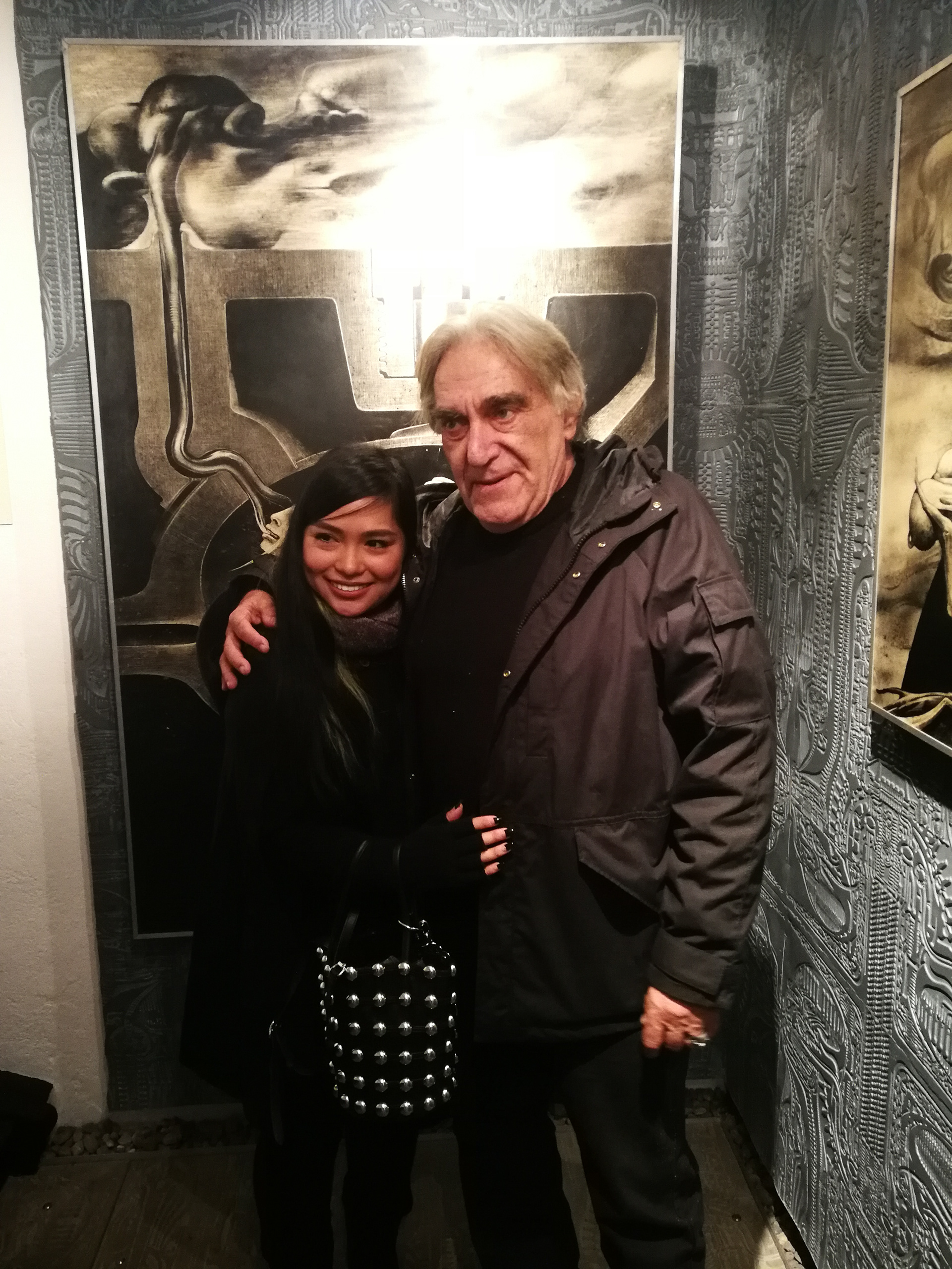 with Leslie Barany (Giger's agent)
