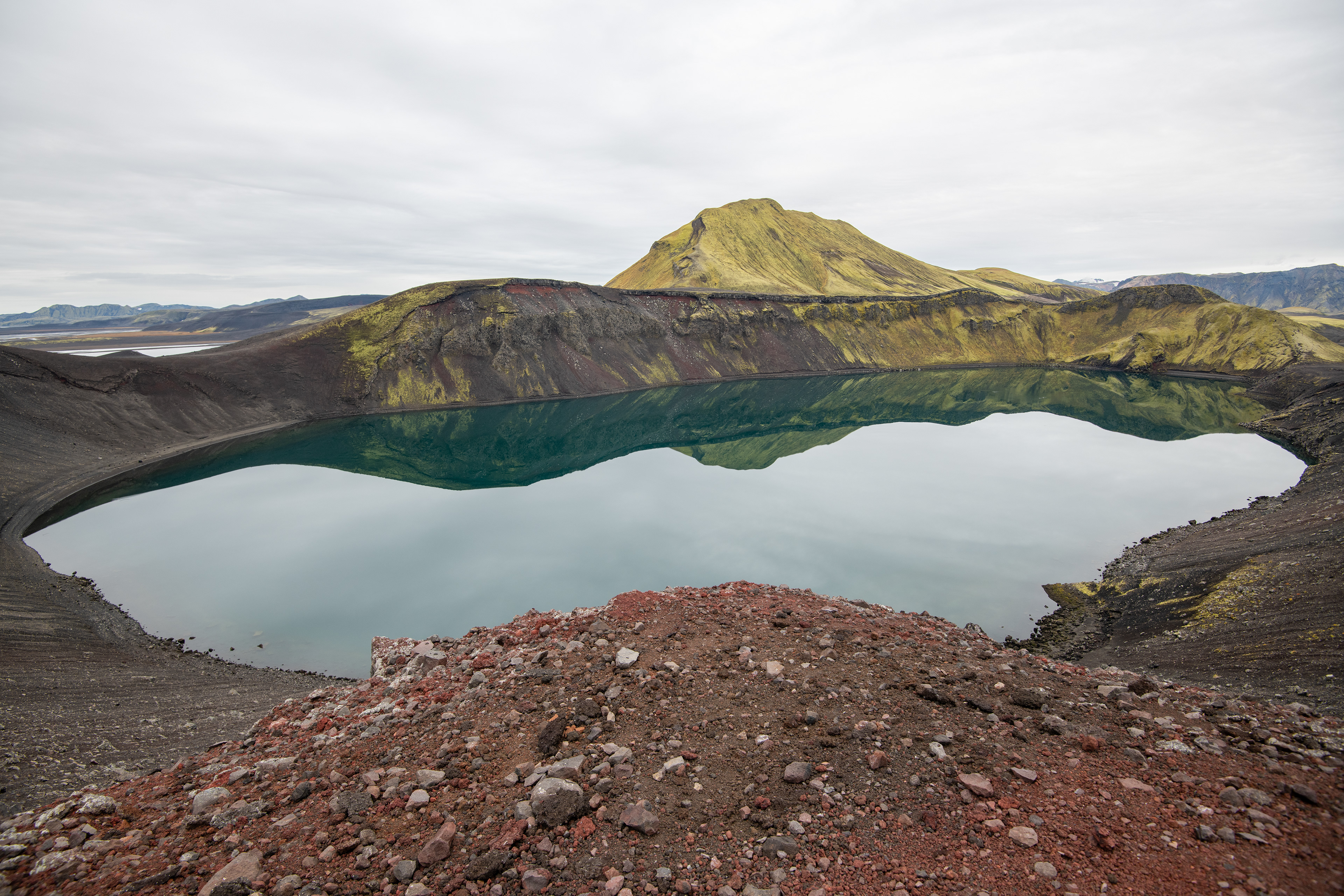 The landscape around Hnausapolllur crater is fascinating