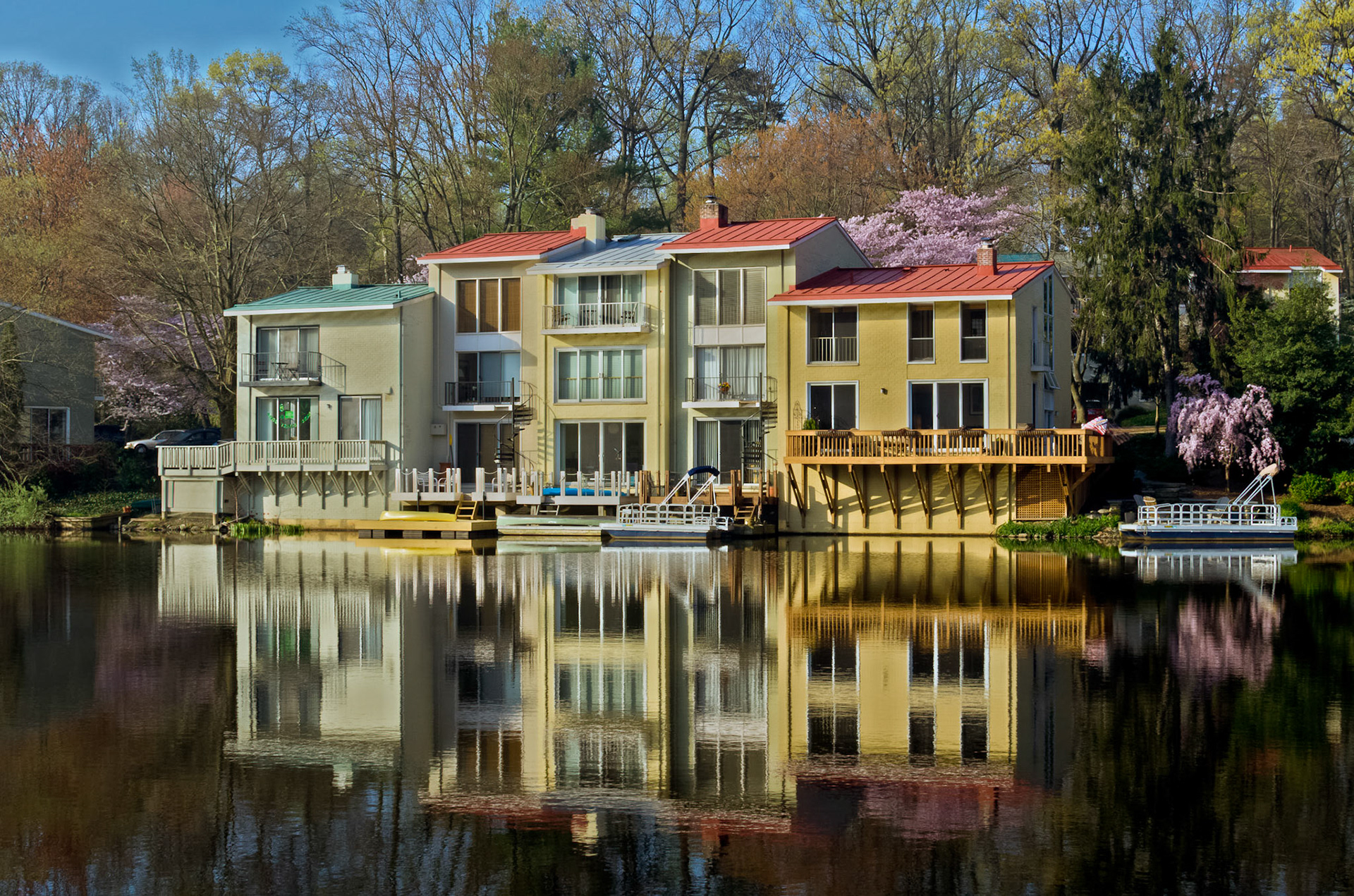 on the lake