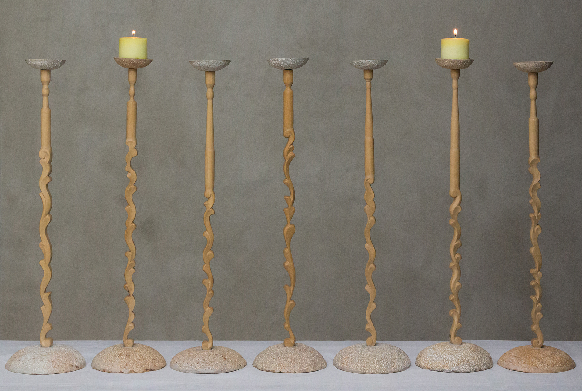 Ivory Tower candle holder collection