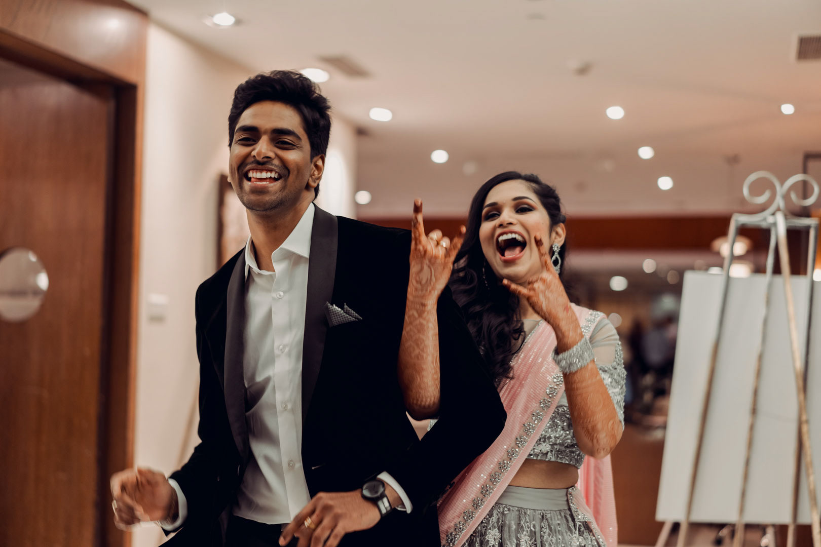 Sangeet night captures by Studio 31 at Daspalla Hotel, Hyderabad