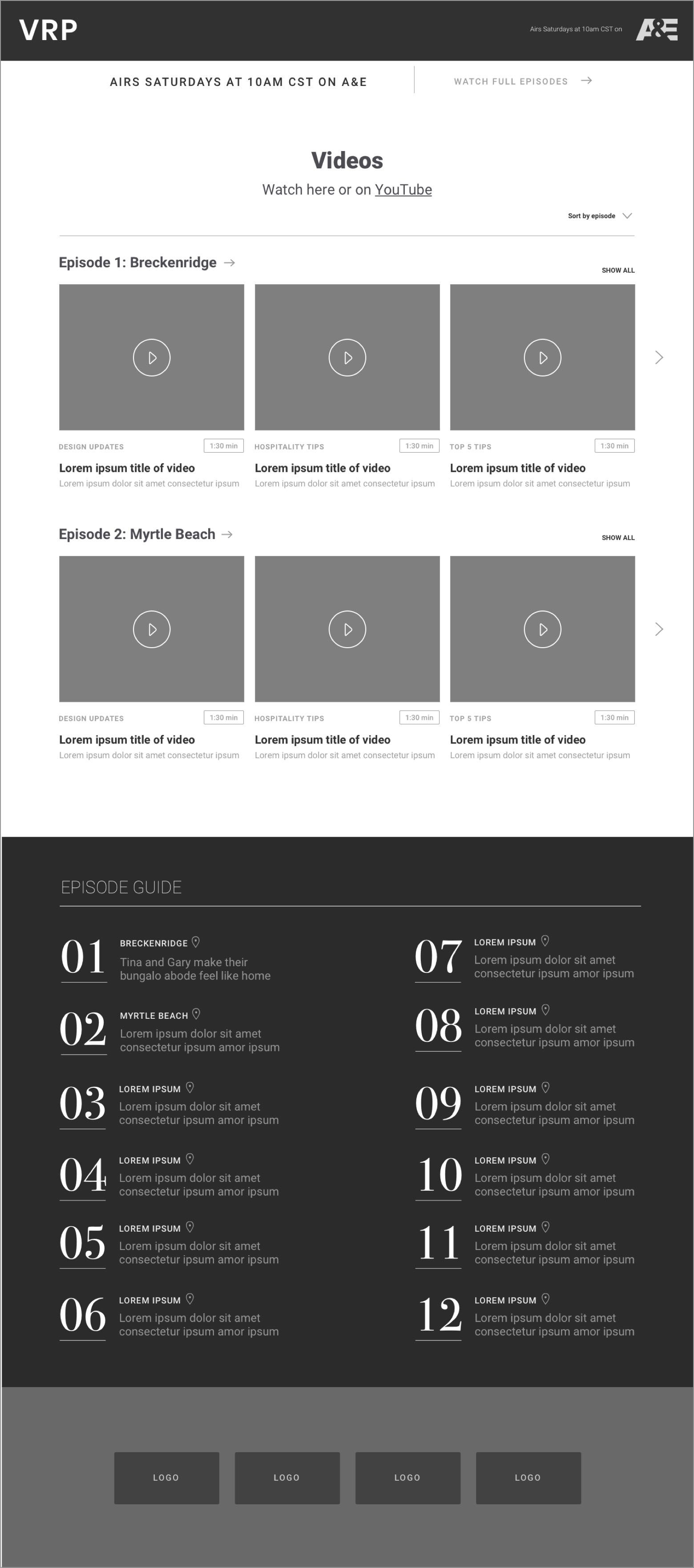Video Page (sort)