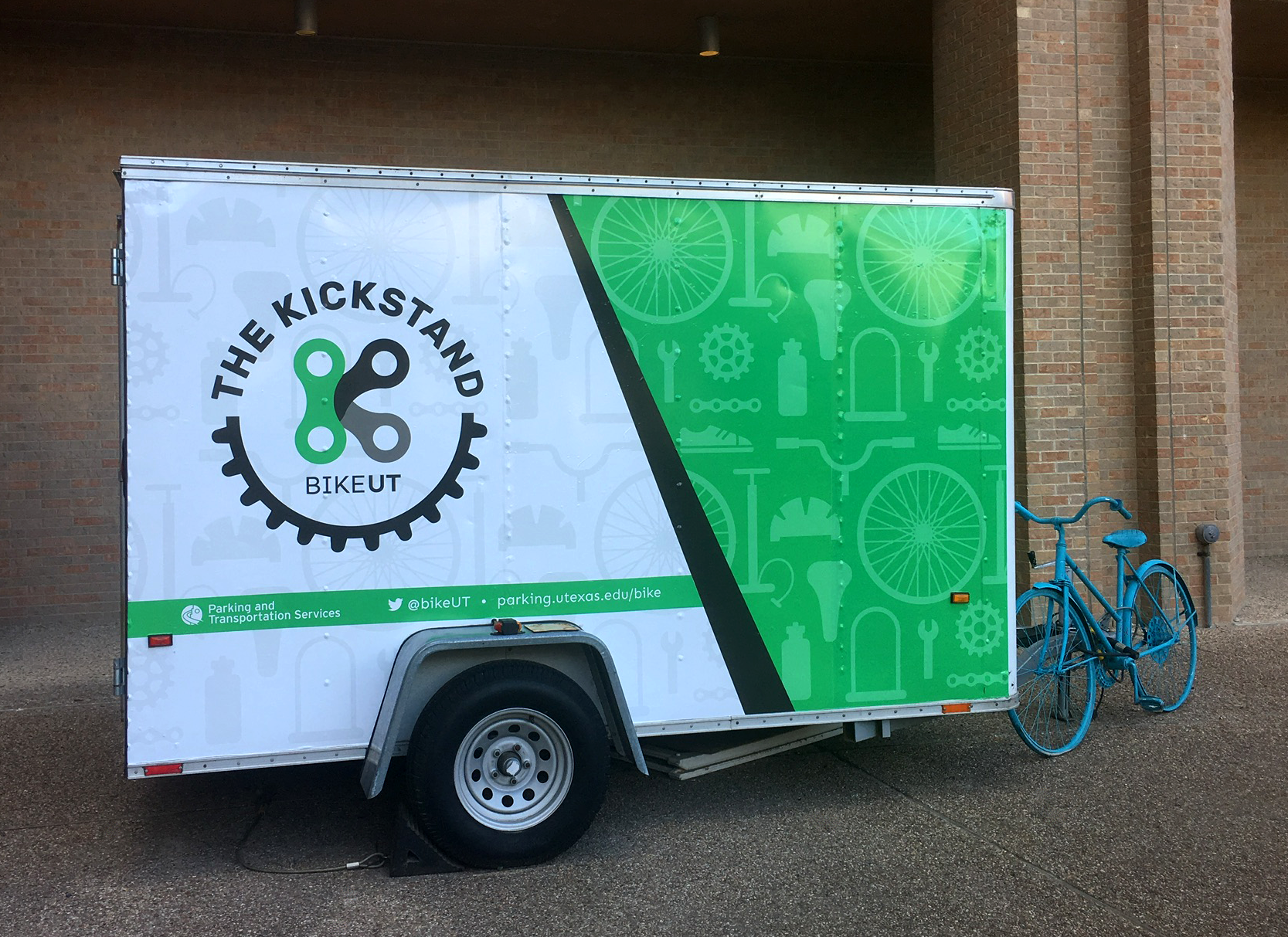 Joanne Kim Milnes The Kickstand Bike Shop Trailer Wrap Design