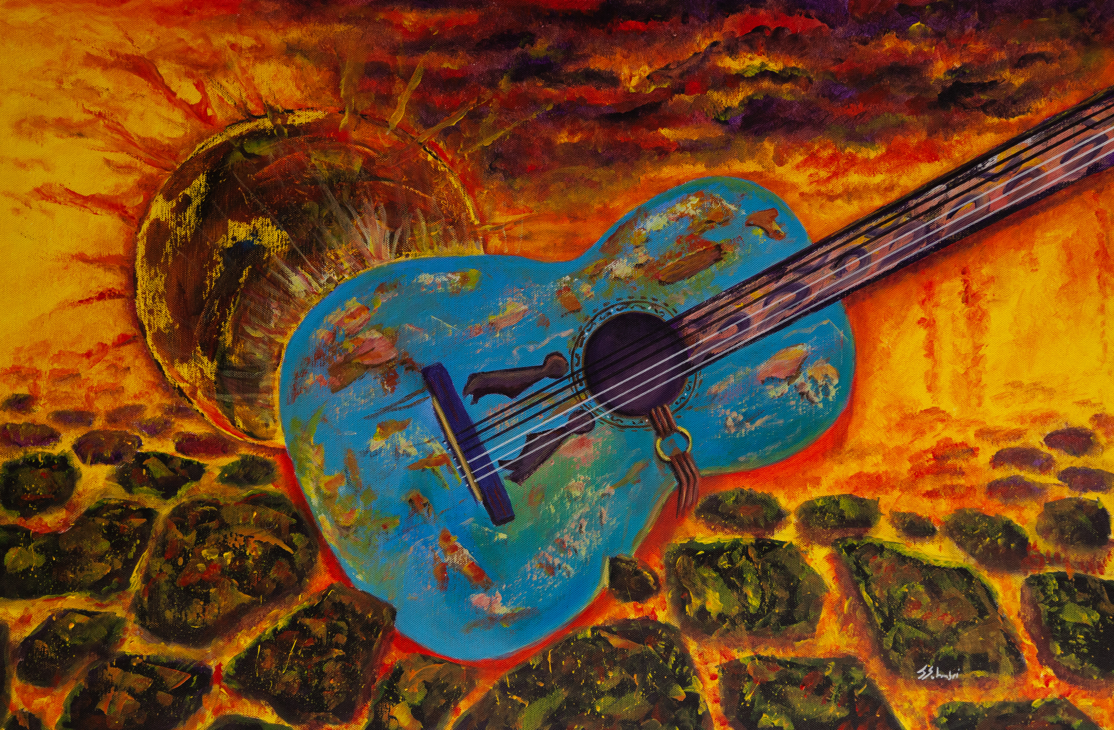 Acrylic on Canvas 90x60cm