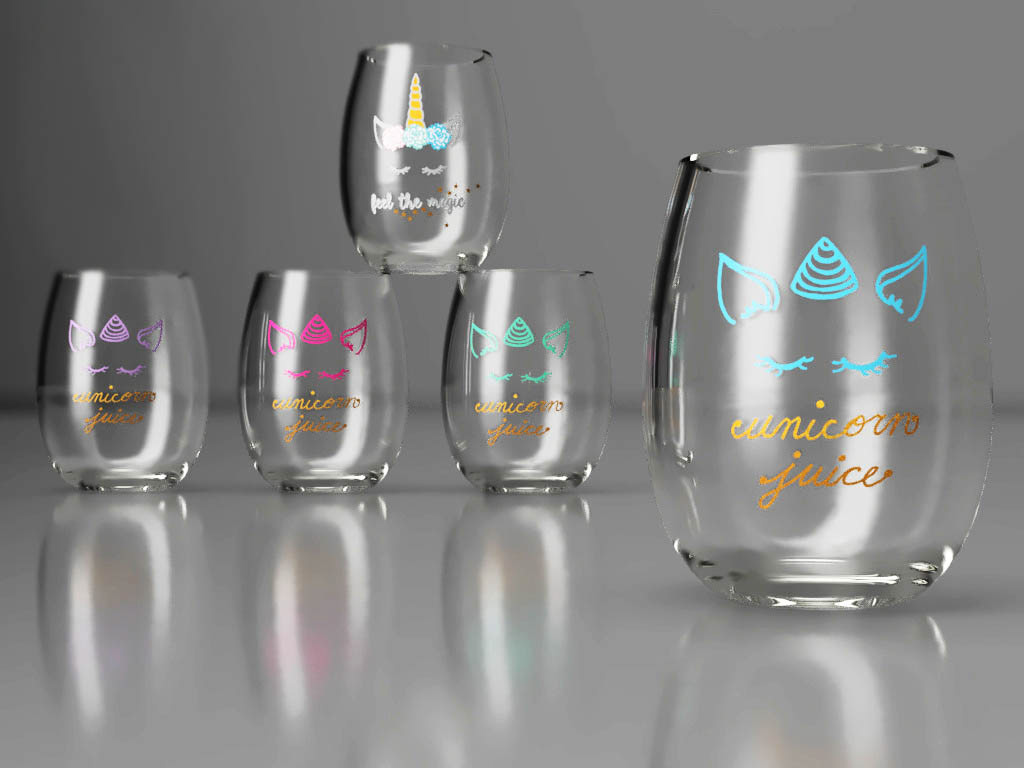 Erika Yi // Graphic Designer - Cute & Comical Decor For Stemless Wine  Glasses