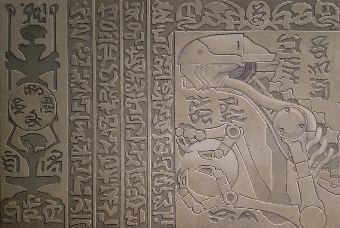 Glyphs Oil 36x24