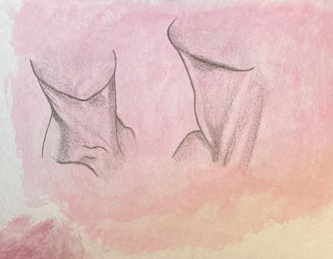 "Pieces of You" // 2020 // Pencil, watercolor
