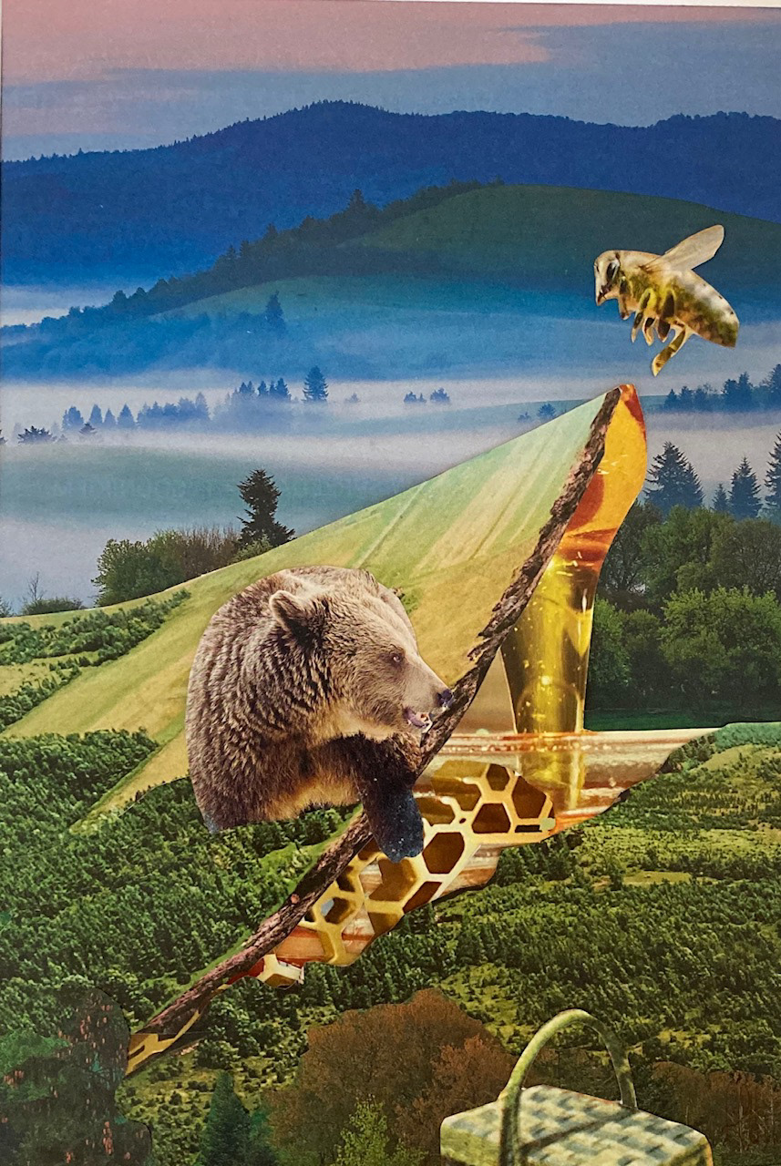 Miód/ Honey - kolaż dla Uciekamy w Bieszczady https://www.facebook.com/uciekamywbieszczady/ (2020)