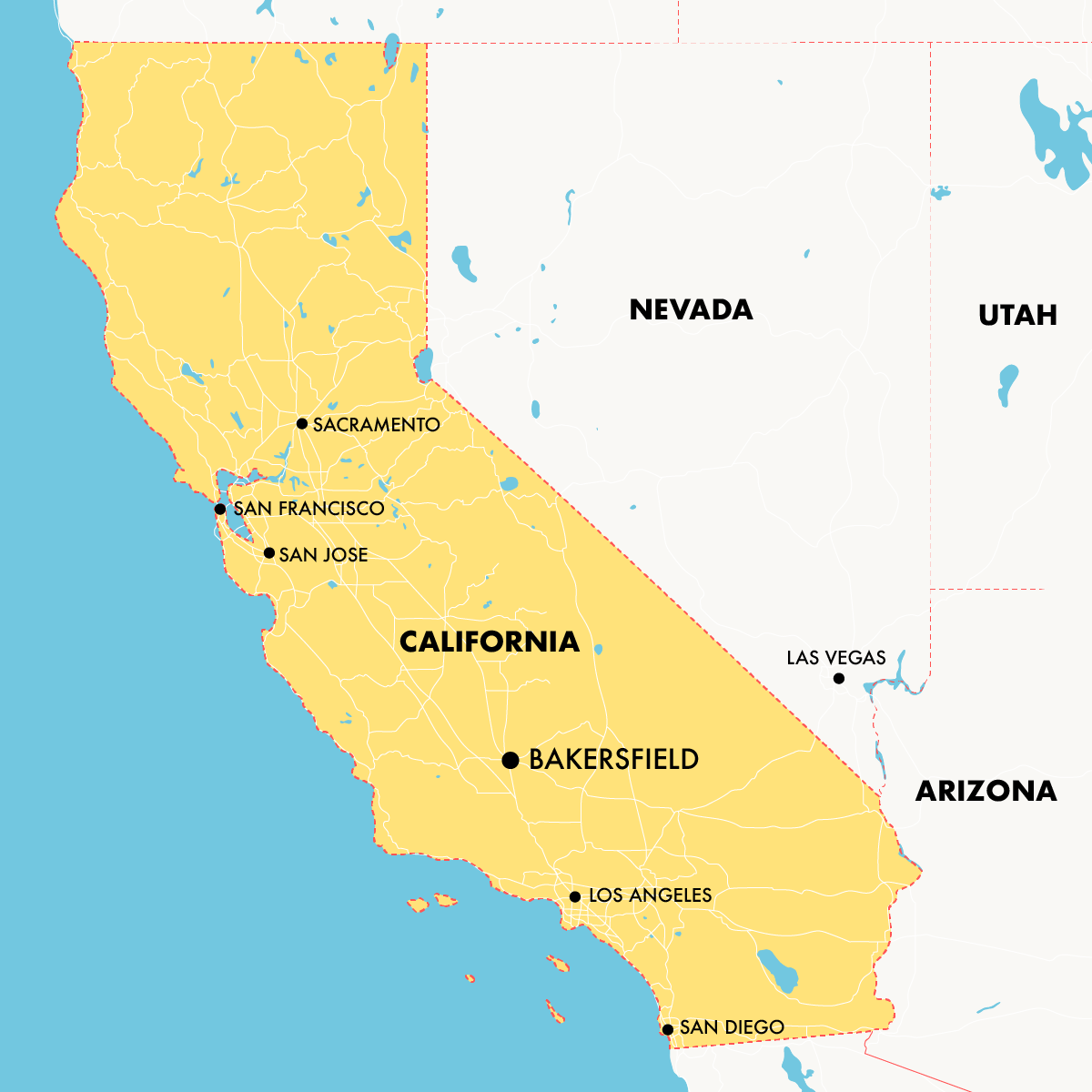 Sadie Slade - California Map