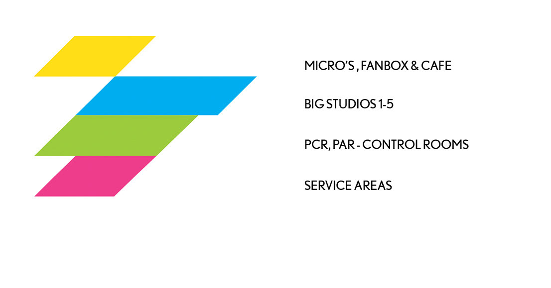 Colour coding from the parent brand colour palette