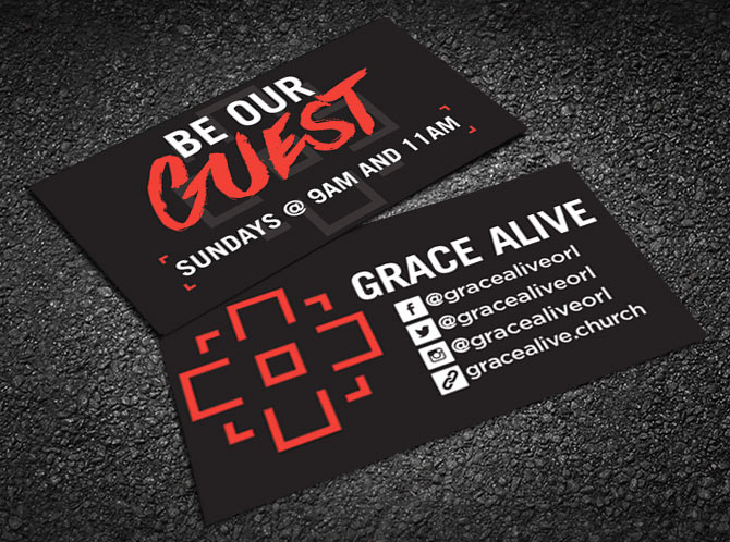 Derek Collier - Grace Alive Invite Cards