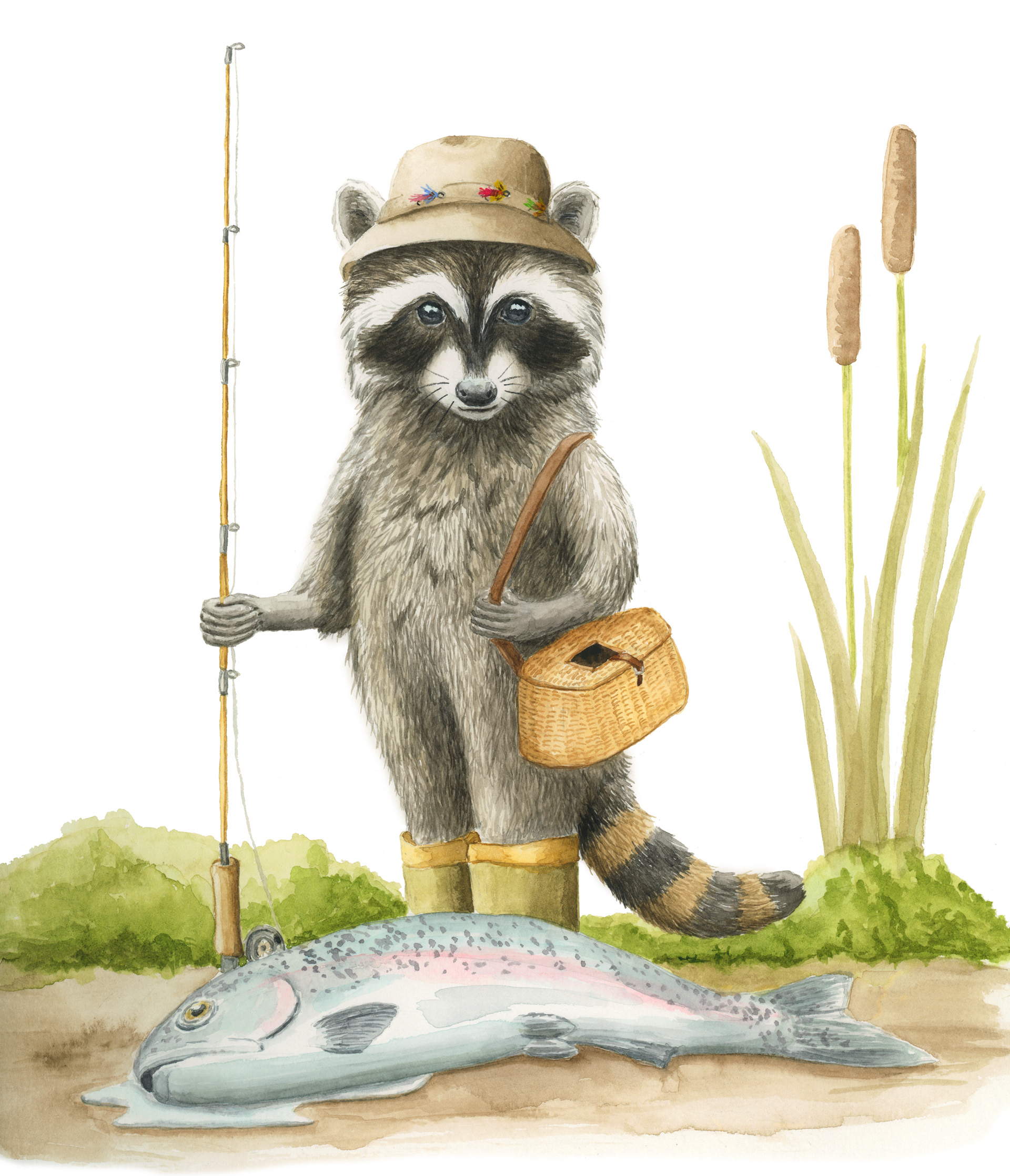 Simon's Lucky Day (Watercolor, 9 x 12)
