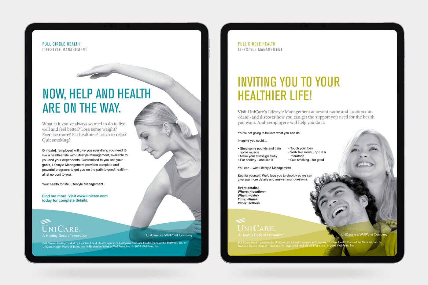 Mark Anthony Munoz: UniCare Enrollment Campaign: Emails