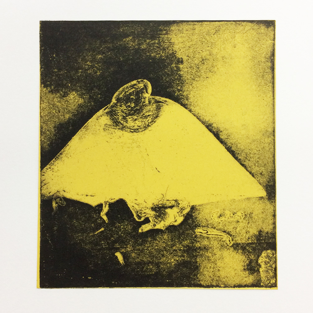 One-plate soft-ground etching with chine-collé / Copyright © Christopher Pearson 2017