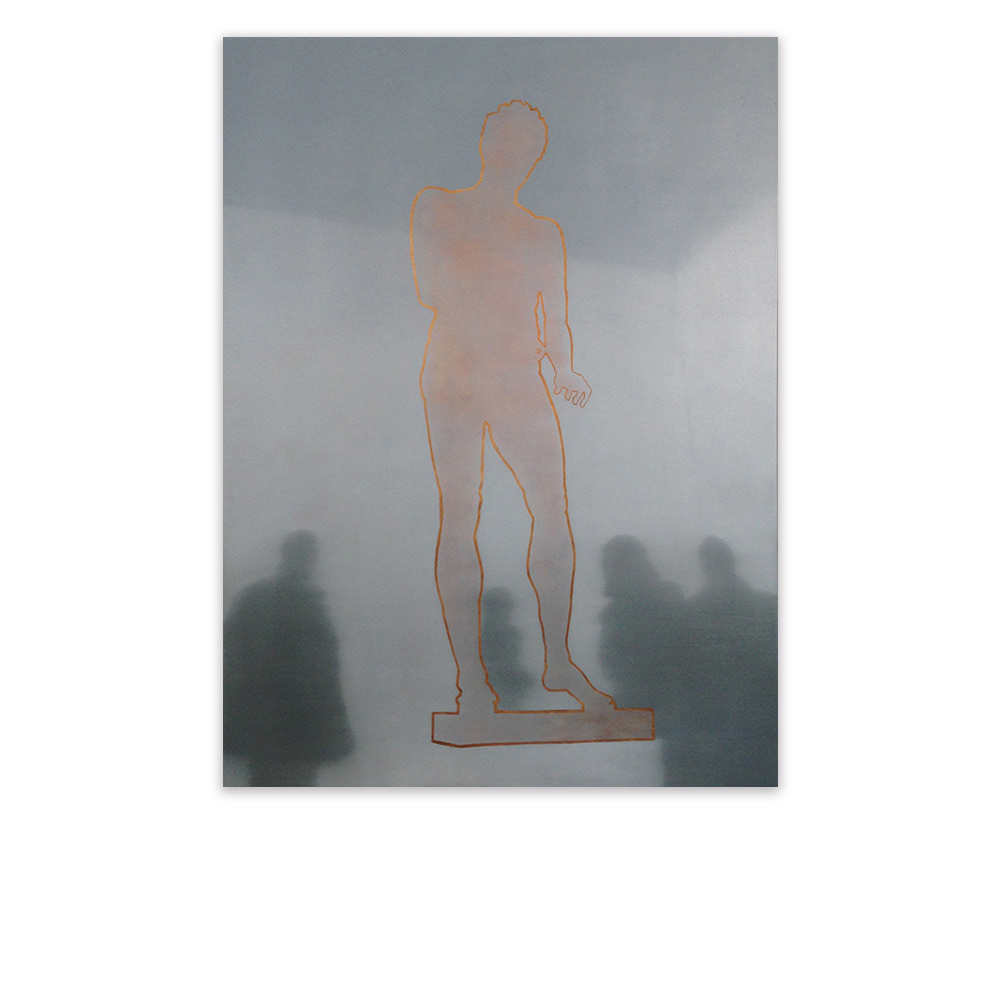 "L'homme de boue", huile sur toile, 186x139 cm