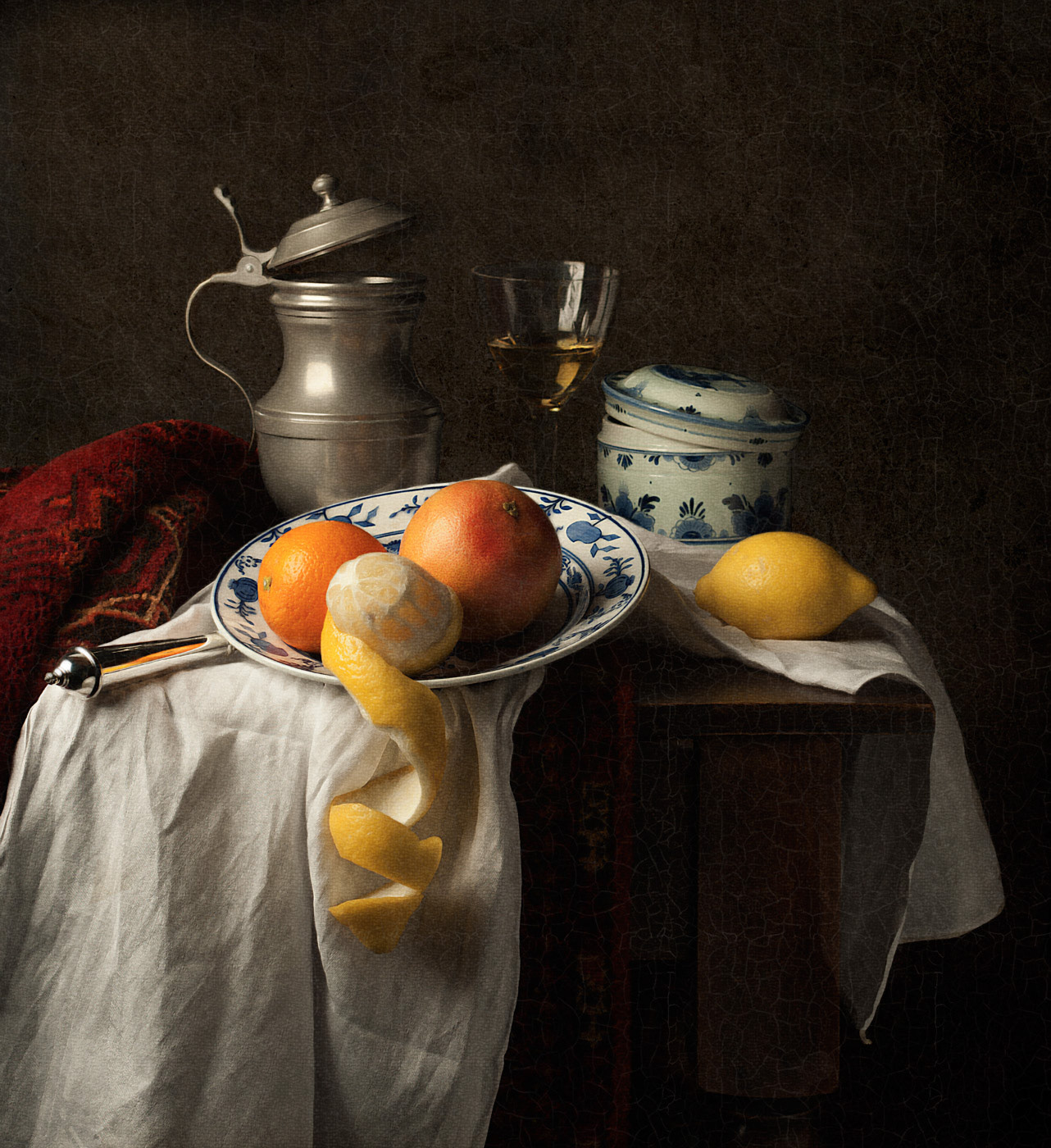 Still life with citrus fruit limited