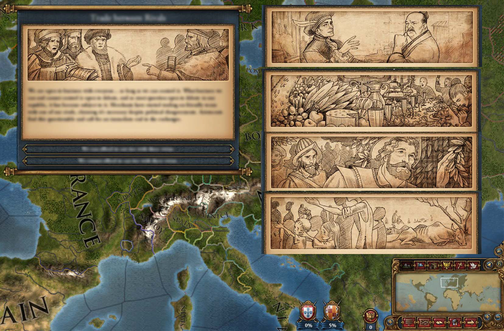 Event pictures, interface graphics and icons for EUIV.