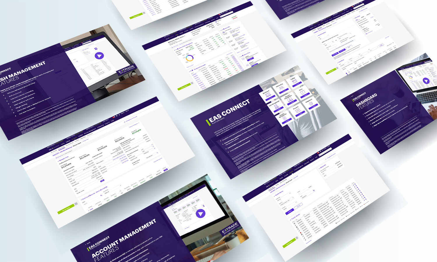 Interactive product sales demo - used as an educational piece for sales, as well as a tool to show prospective clients before actual platform is completed