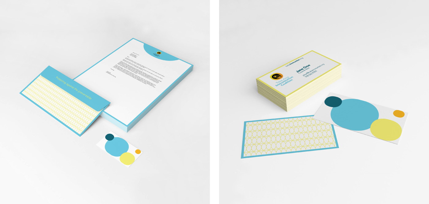 rebranded tulsa non profit letterhead envelope, and business card