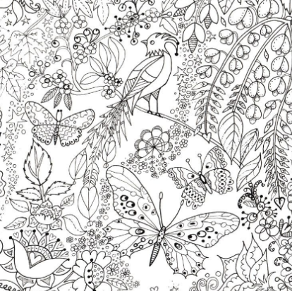 Giant Size Garden Glass House Colouring In Poster 100 x 70 cm