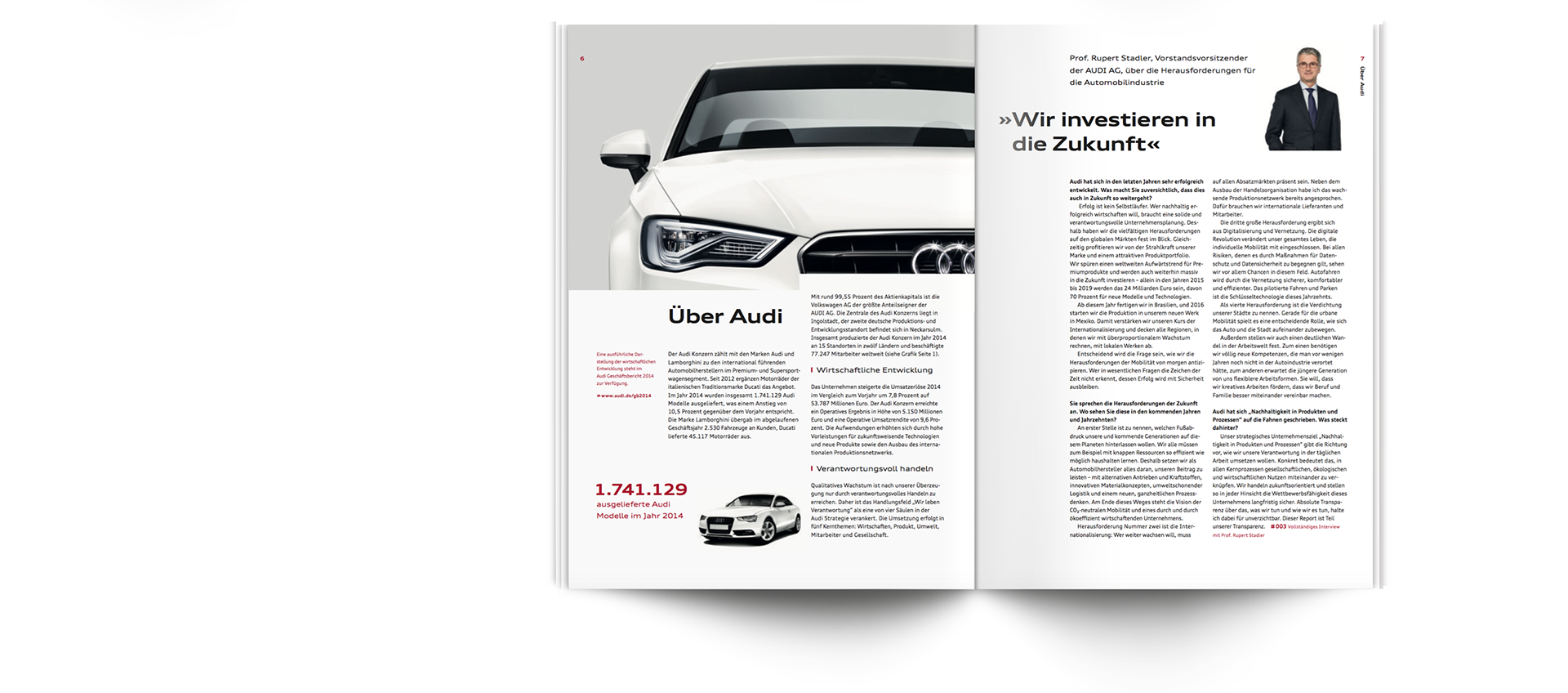 Melanie Schollhammer Strategy And Design Portfolio Audi Corporate Responsibility Report Print Version