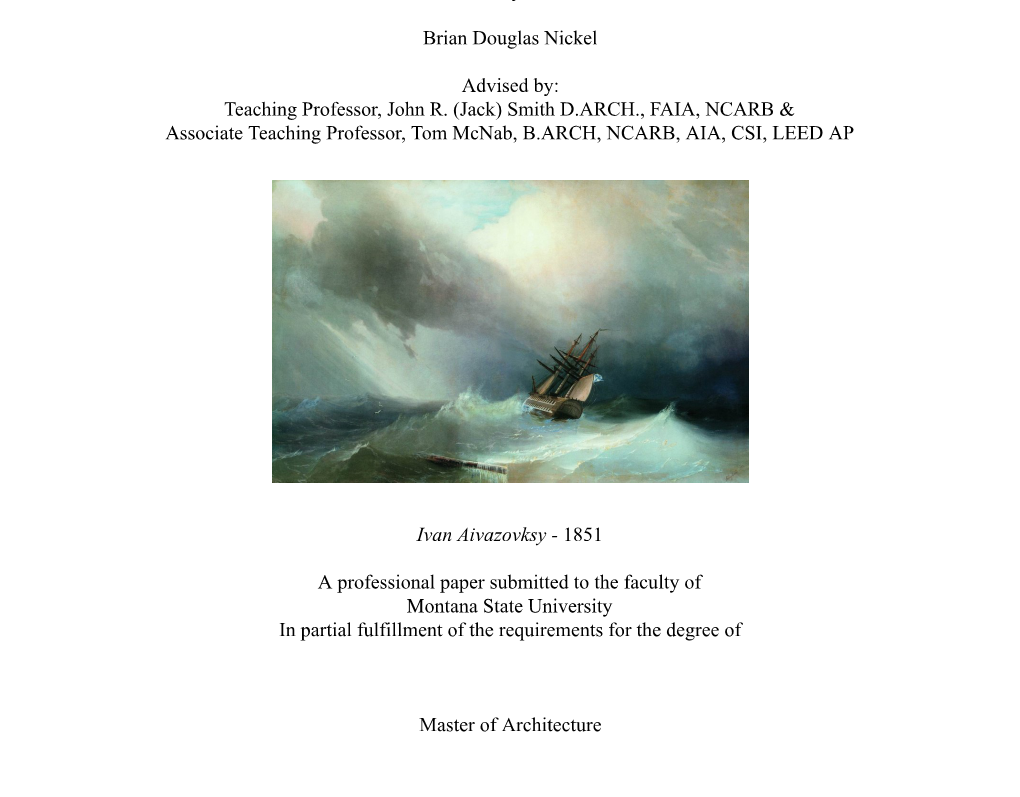 Brian d smith masters thesis