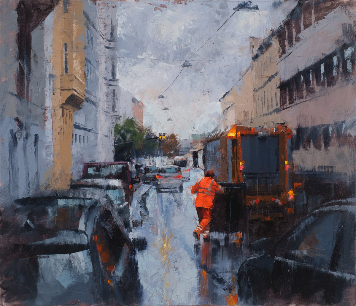 GARBAGE COLLECTION IV, 2021 60 x 70 cm JUST SOLD!