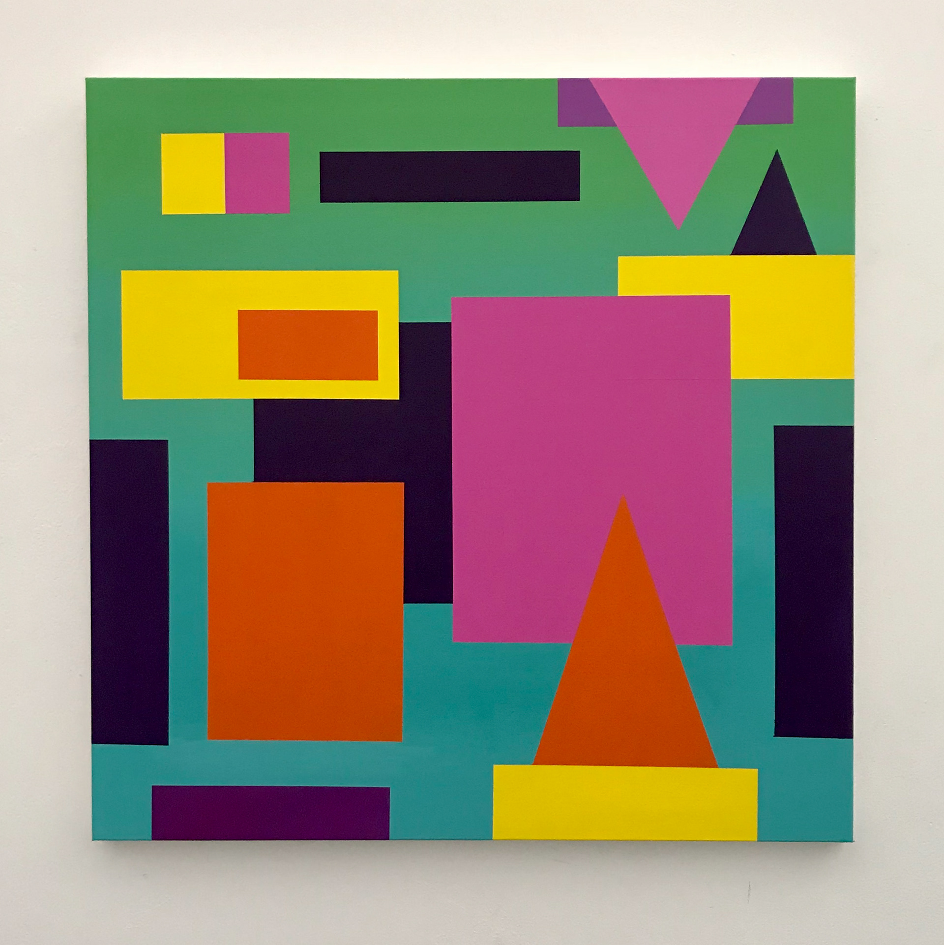 Ronda On The Freeway 36x36In Acrylic On Canvas