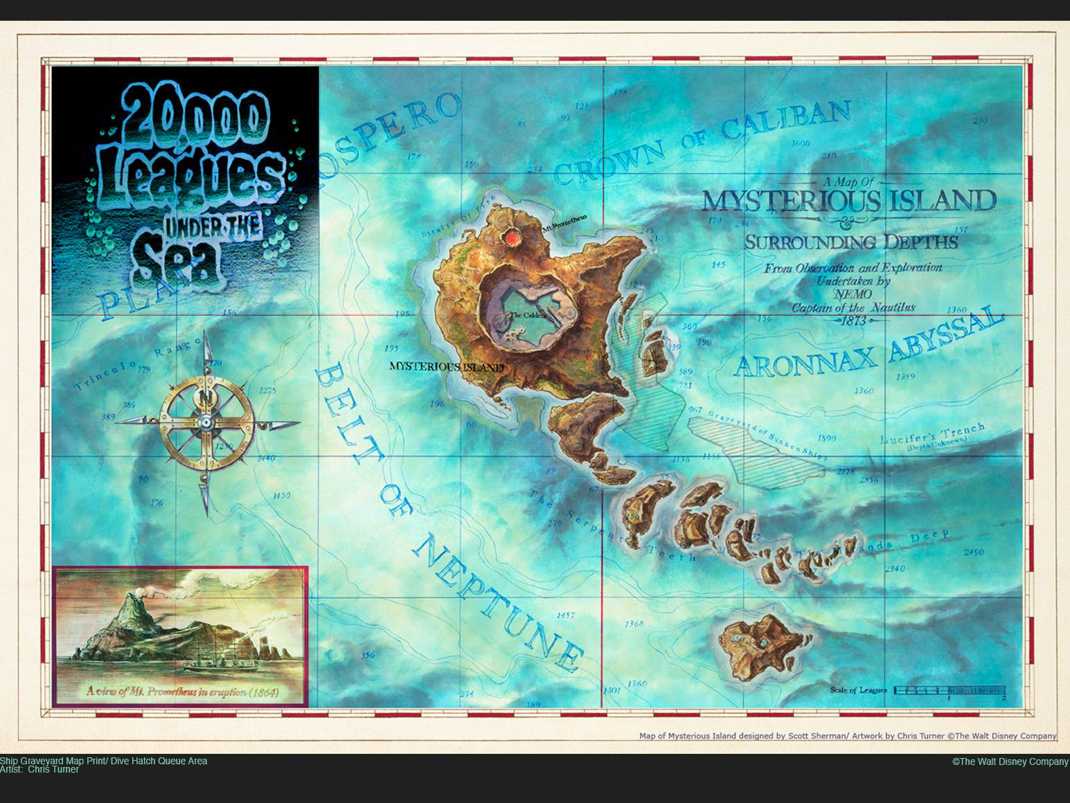 Map of Mysterious Island