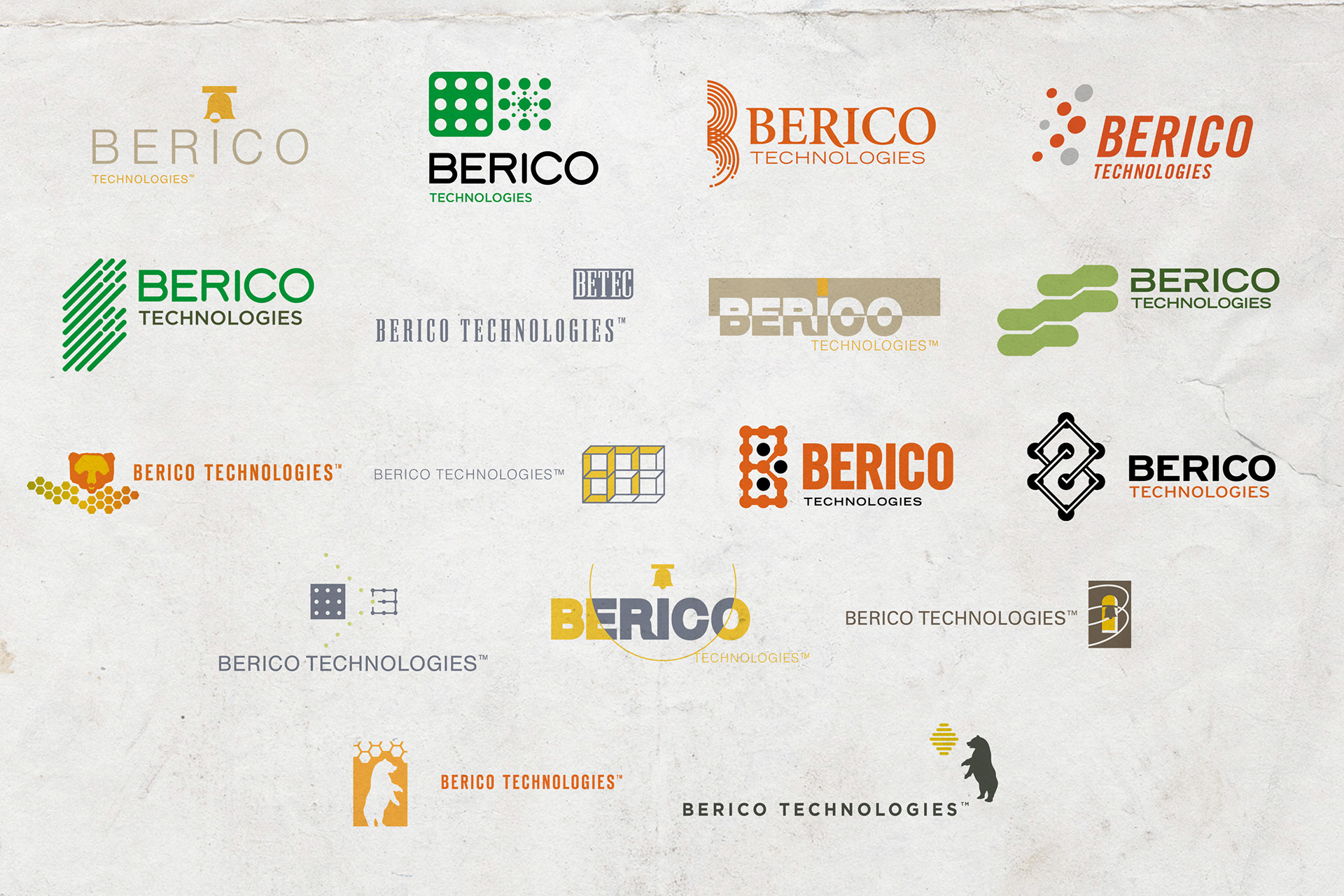 Logo development comps
