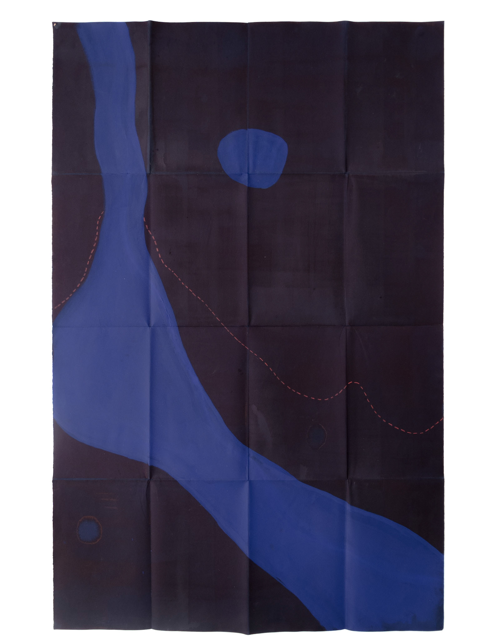 Night map III, 2018, mixed media on paper, 100x70 (aprox)