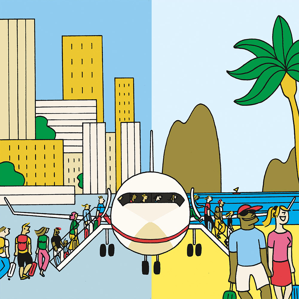 Nonstop Flights get you farther faster : Traveling by plane to far-off places with no intermediate stops