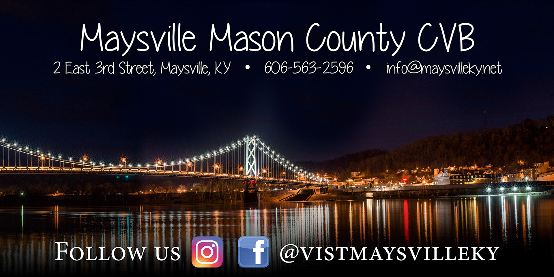 Original Size: 36" X 72" Banner was printed on vinyl. Large format photo captured by Amanda Hankinson. Edited in Adobe Photoshop. Layout completed in InDesign. by Amanda Hankinson. Distributed to participating partners, libraries, downtown businesses for display. Created and completed by Amanda Hankinson.