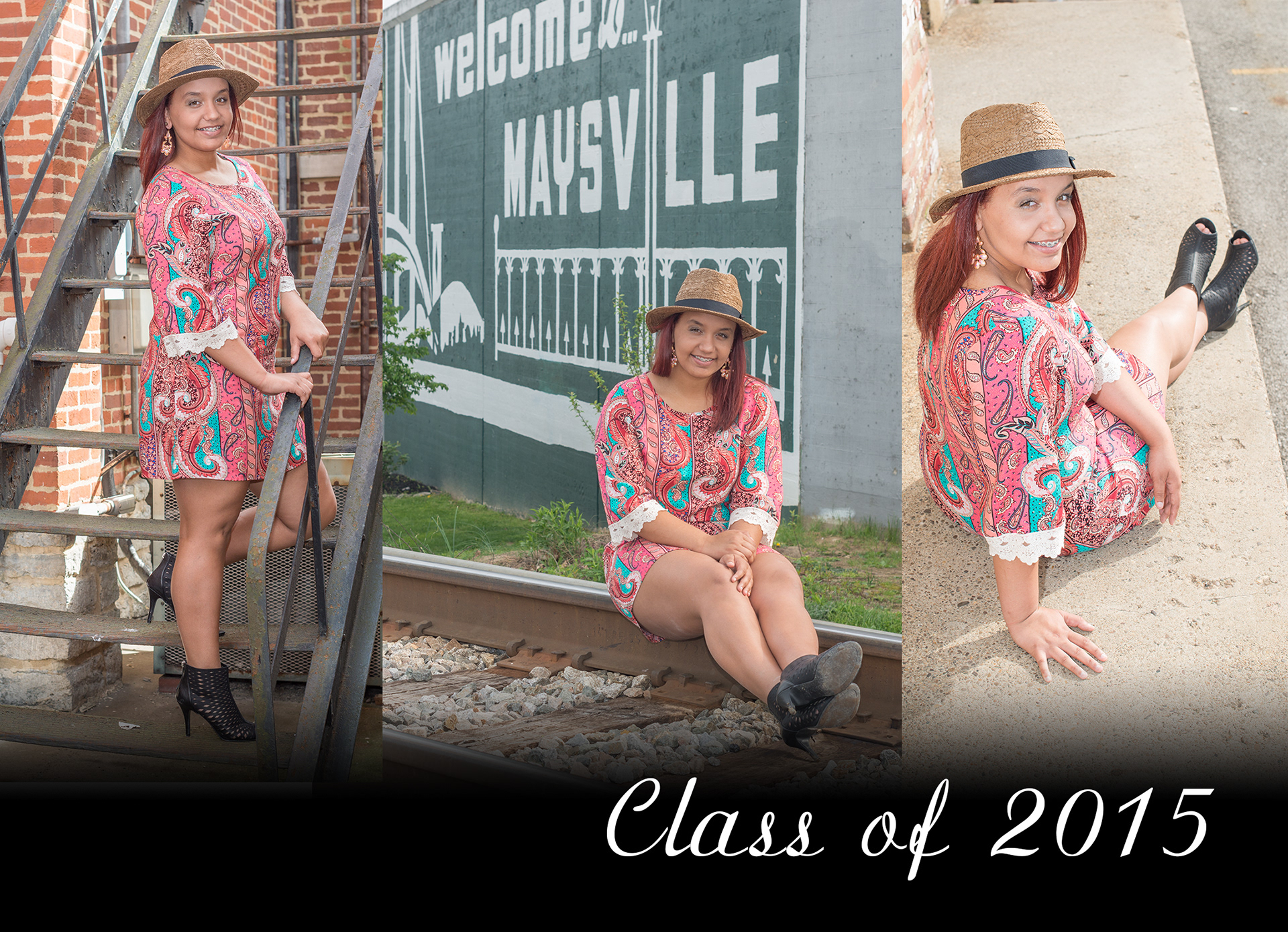 Graduation Invitation - Front. Photos, design, and copy by Amanda Hankinson